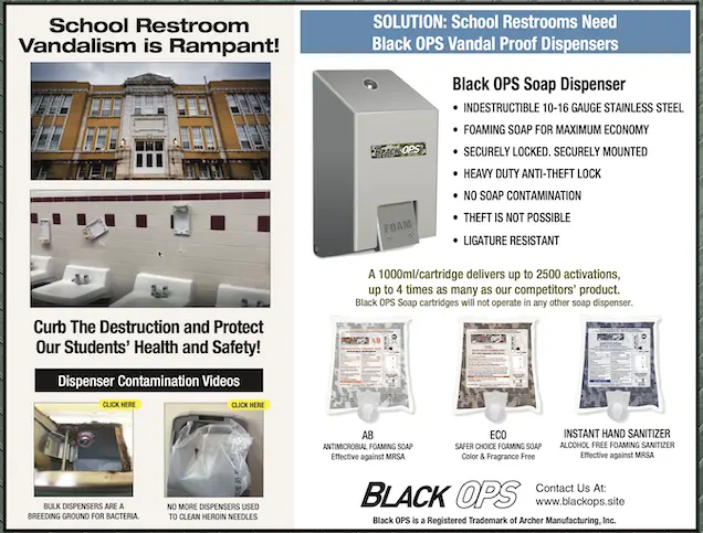 Black OPS School Bathroom Dispenser PDF