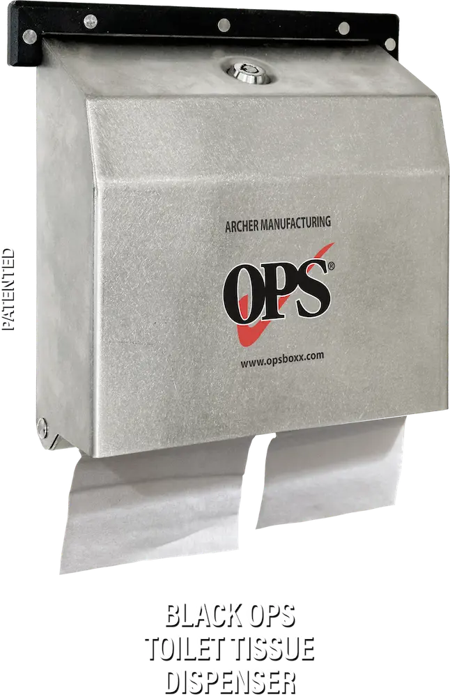 Black OPS Vandal Proof Toilet Tissue Dispenser